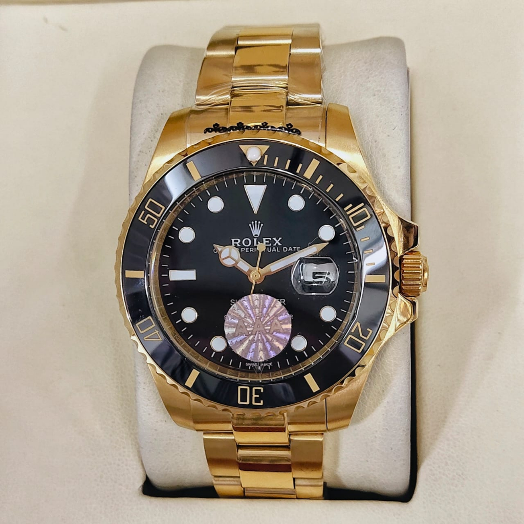 Jam Tangan Rolex Submariner Rantai Stainless Steel Otomatis Original