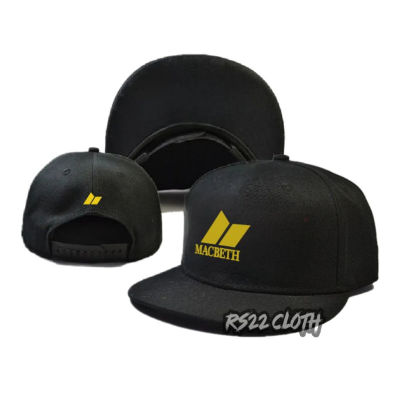 Topi Snapback Premium/Topi Distro Pria Wanita/Surfing Skate/MACBETH