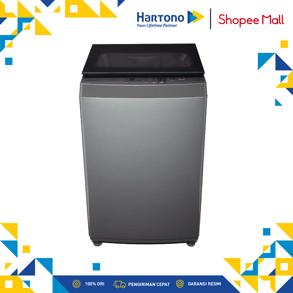 Toshiba 9 Kg Mesin Cuci 1 Tabung Top Loading Washer AW-M1000EN(SG)