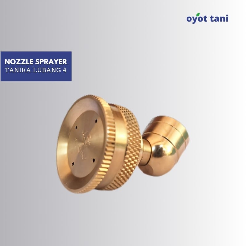 Nozzle/Nosel Sprayer Bengkok/Bend Tanika Lubang 4 (Original) | Bahan Kuningan | Spuyer Tangki Sempro