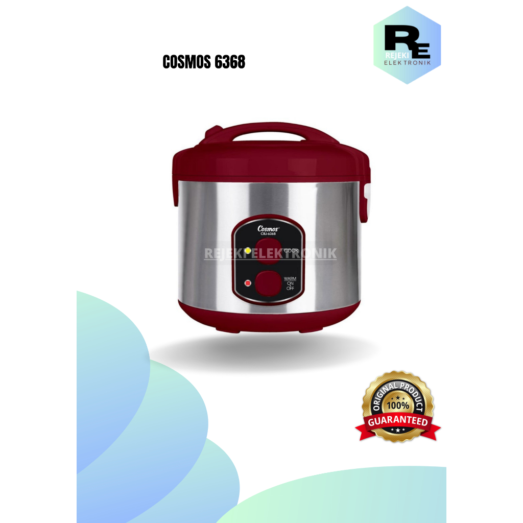 Cosmos Rice Cooker Magic Com Harmond Stainless CRJ 6368 CRJ-6368 CRJ6368 2 Liter