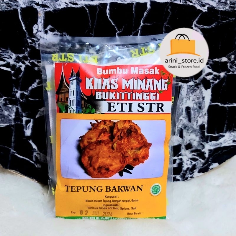 

BUMBU TEPUNG BAKWAN KHAS MINANG 250GR CAP ETI STR