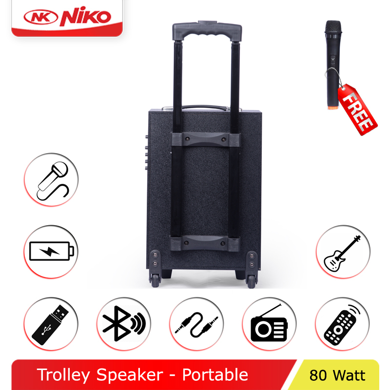 Wooden Trolley Speaker Niko WT 8A (A/B/C)