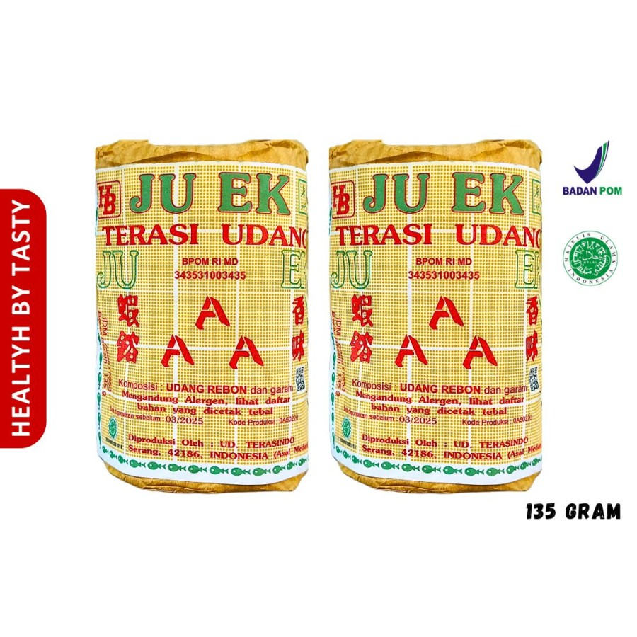 

Terasi Udang JU EK Terasi JUEK Terasi Asli Belacan Medan 135 gr