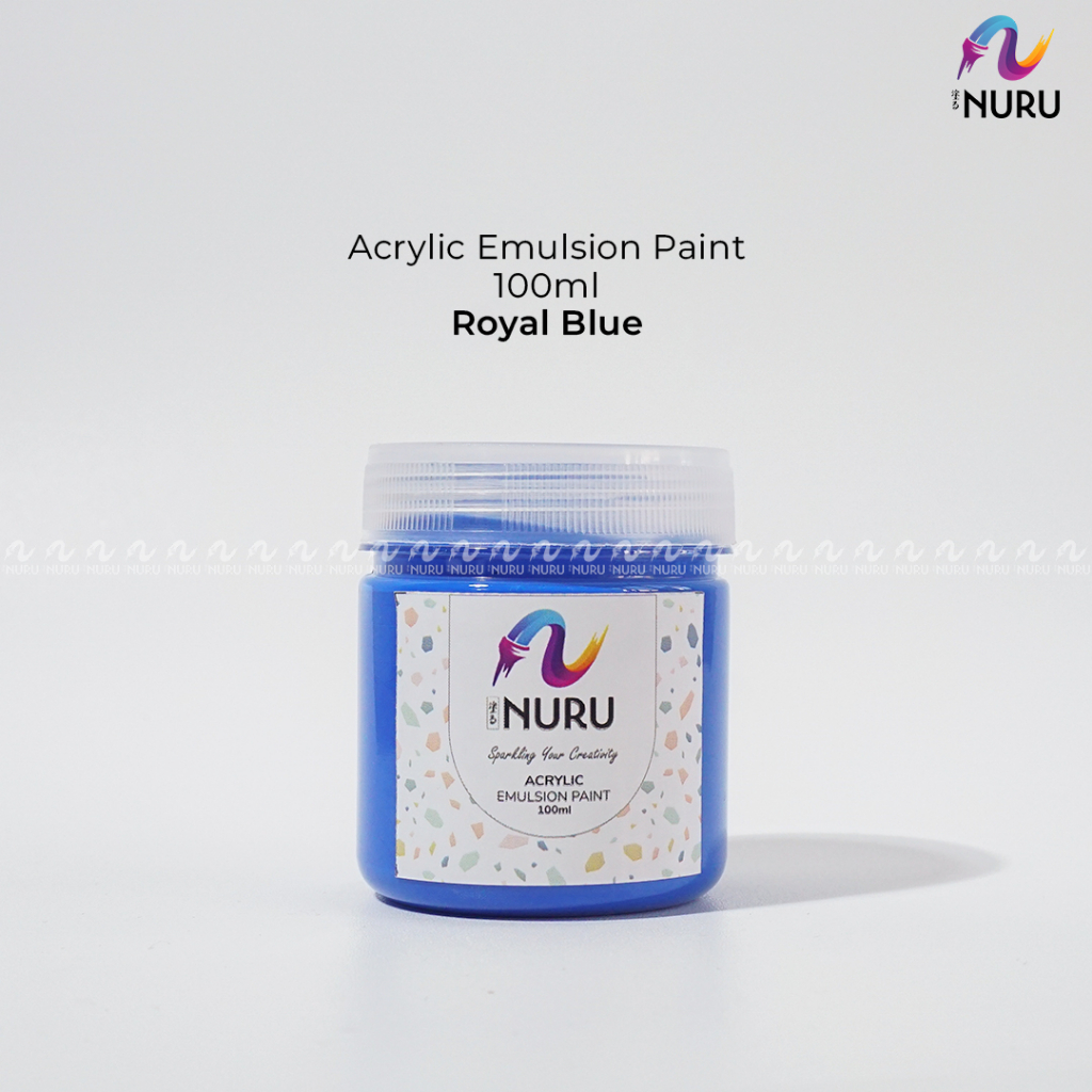 

Nuru Acrylic Emulsion Paint / Cat Akrilik | Royal Blue 100ml