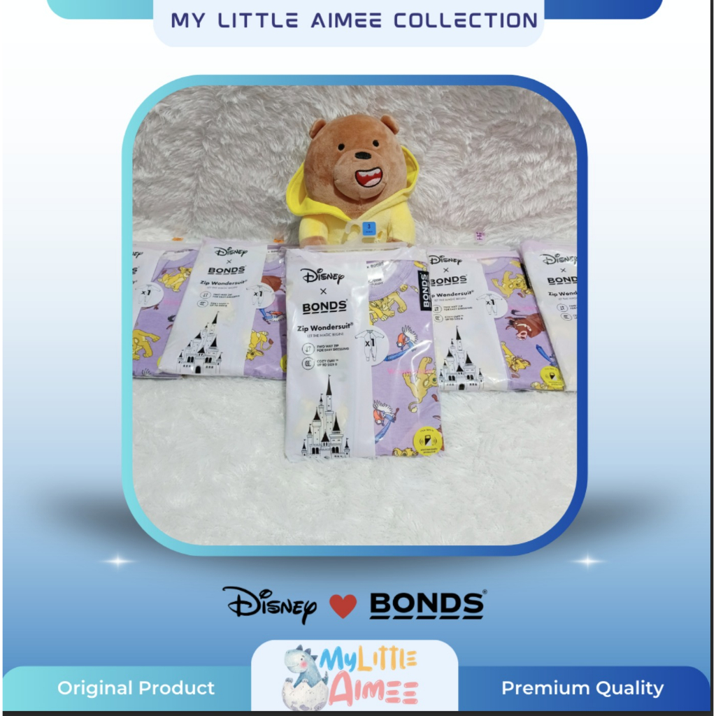 BONDS x Disney Zip Wondersuit Size 3 yrs Old New Original