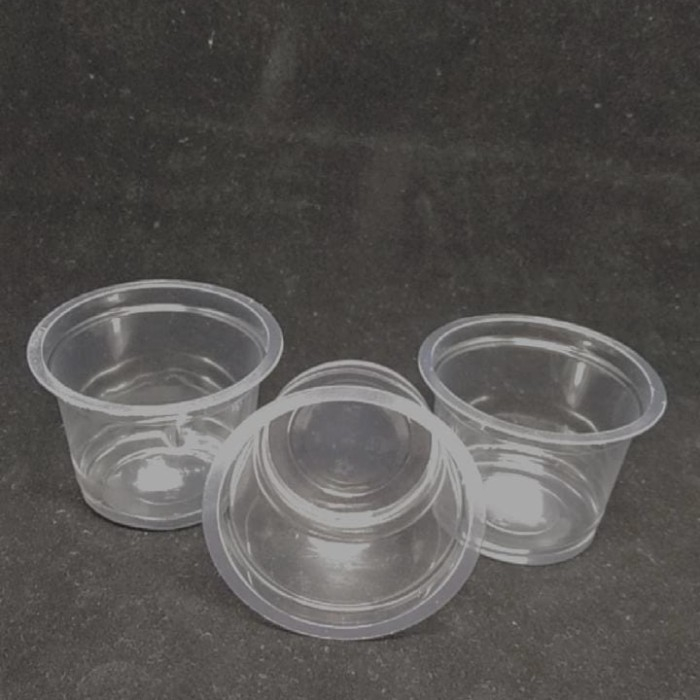 GELAS ICE CREAM PLASTIK / CUP ICE CREAM BESAR + TUTUP @100 PCS