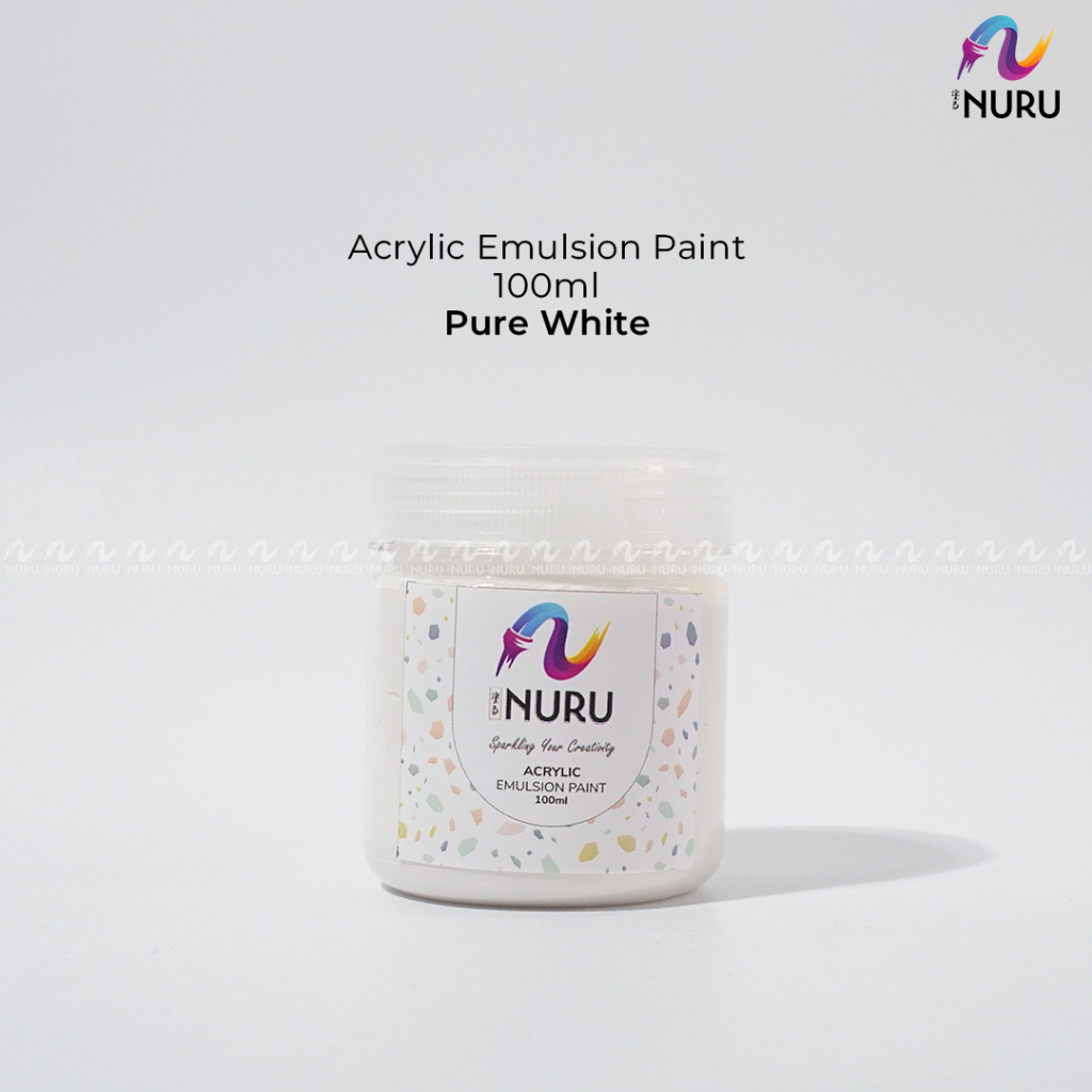 

Nuru Acrylic Emulsion Paint / Cat Akrilik | Pure White 100ml