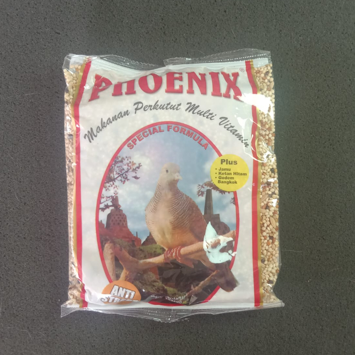 PHOENIX PERKUTUT PAKAN MAKANAN HARIAN BURUNG PERKUTUT MIX BIJI MILET GODEM KEMASAN PLASTIK MV MVPKT