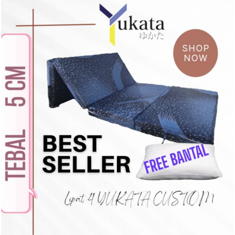KASUR BUSA LIPAT LANTAI INOAC YUKATA ORIGINAL 100% MATRAS TEBAL 5 CM