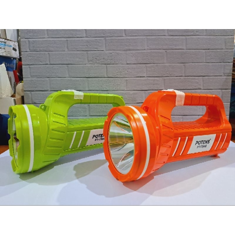 Senter Lampu LED 2WATT PT-7986 HIJAU / OREN