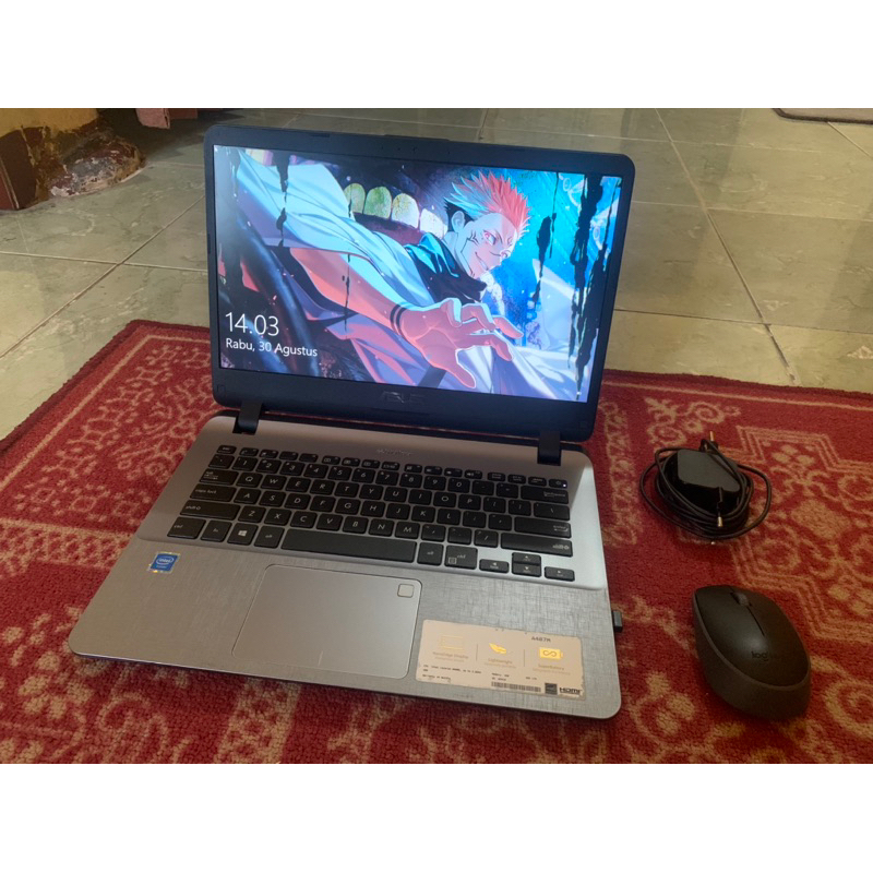 LAPTOP BEKAS ASUS VIVOBOOK A407M INTEL CELERON N4000 - 4GB RAM - 1TB HDD