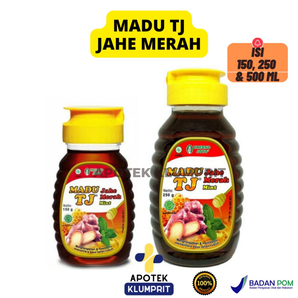 MADU TJ JAHE MERAH / JAHE MERAH / TJ / 150 GR / MADU