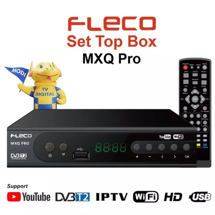 Set Top Box Tv Digital Fleco MXQ Pro DVB T2 / Set Top Box  DVB T2 / Set Box TV Digital / Box TV Digital / Set Top Box TV Tabung / stb dvb t2 Fleco MXQ Pro Termurah