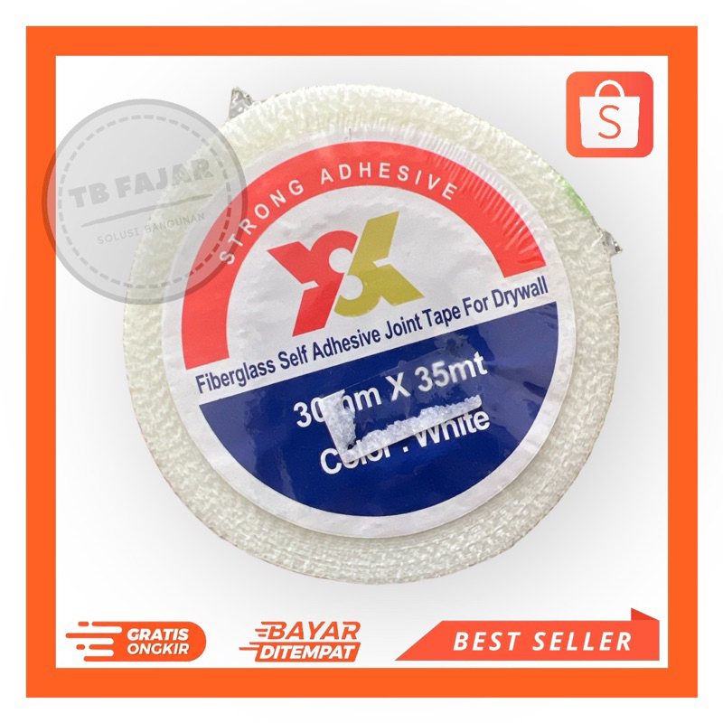 Perban Plafond / Perban Gypsum / Isolasi Perekat Plafond Gypsum