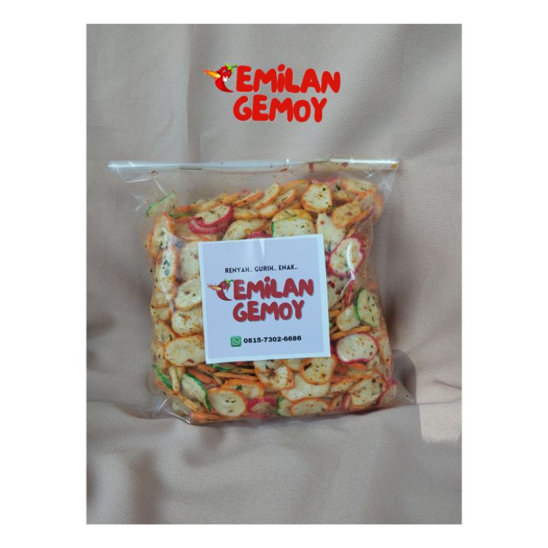 

Kerupuk ucrit/ kerupuk bantat/kerupuk seblak pedas daun jeruk 250gr