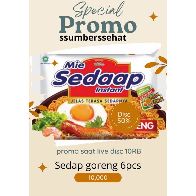

MIE SEDAP GORENG 6PCS