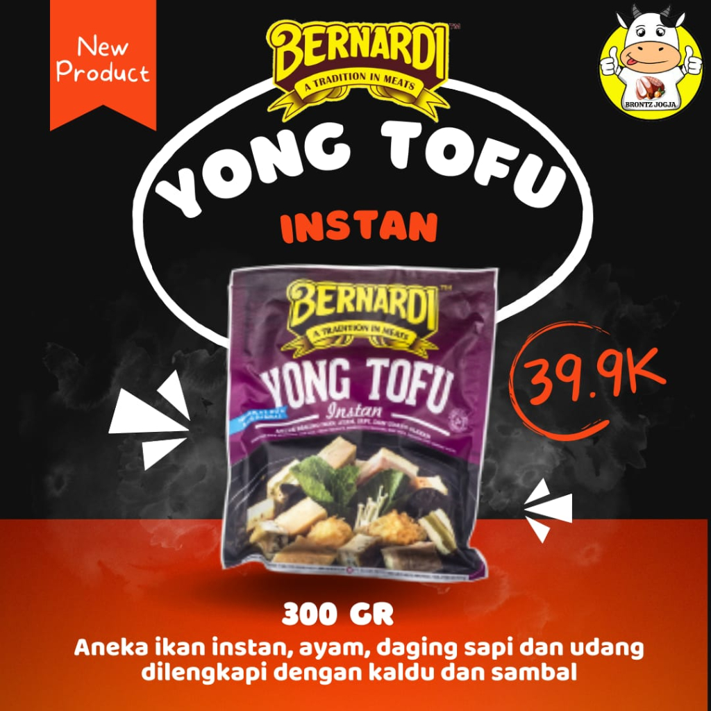 

BERNARDI YONG TOFU INSTANT 300GR - FROZEN FOOD - BRONTZ JOGJA