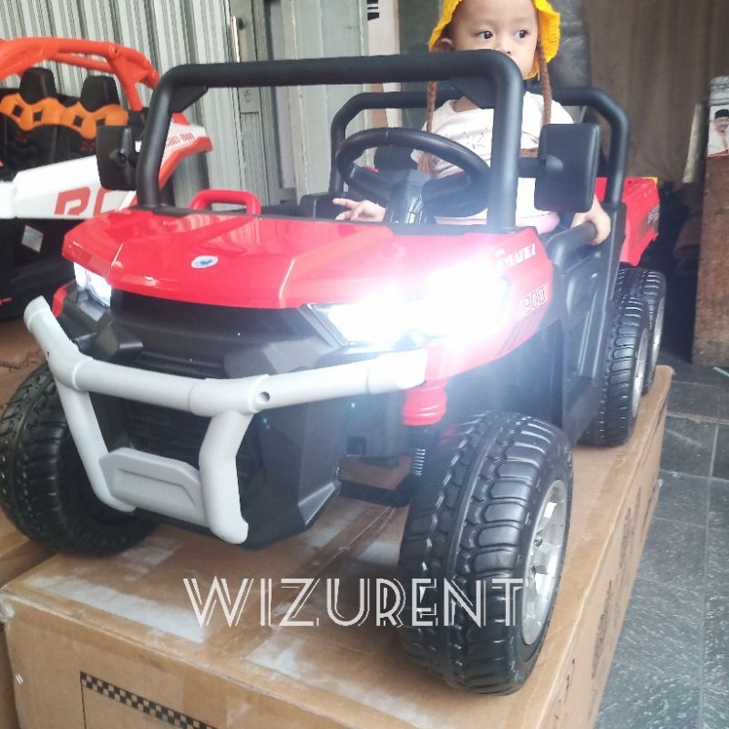 mobil aki truk gandeng bab karet+jok kulit