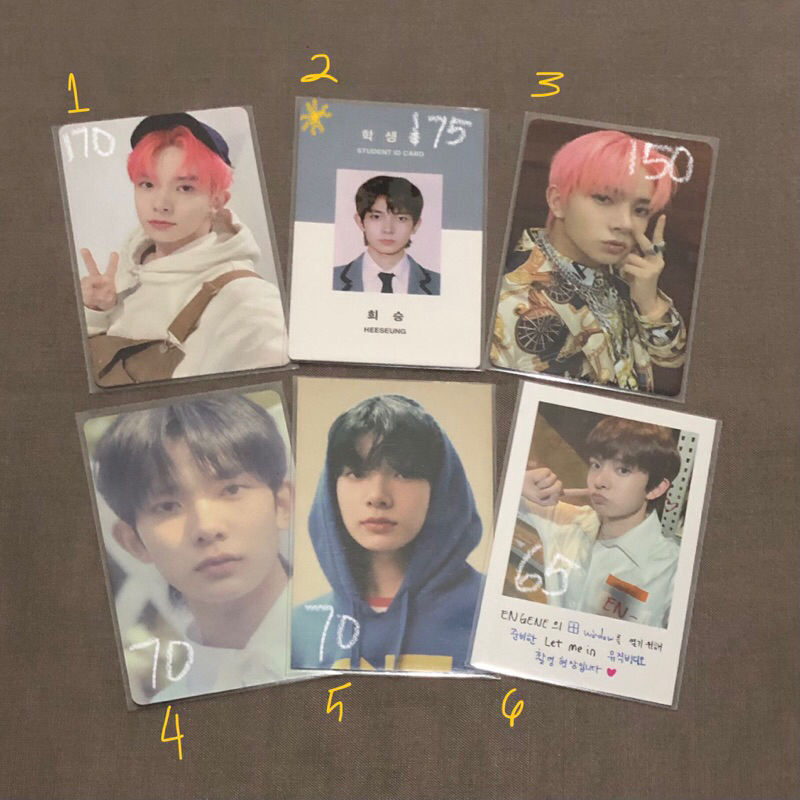 PHOTOCARD ENHYPEN HEESEUNG RPC GGU GGU HOODIE