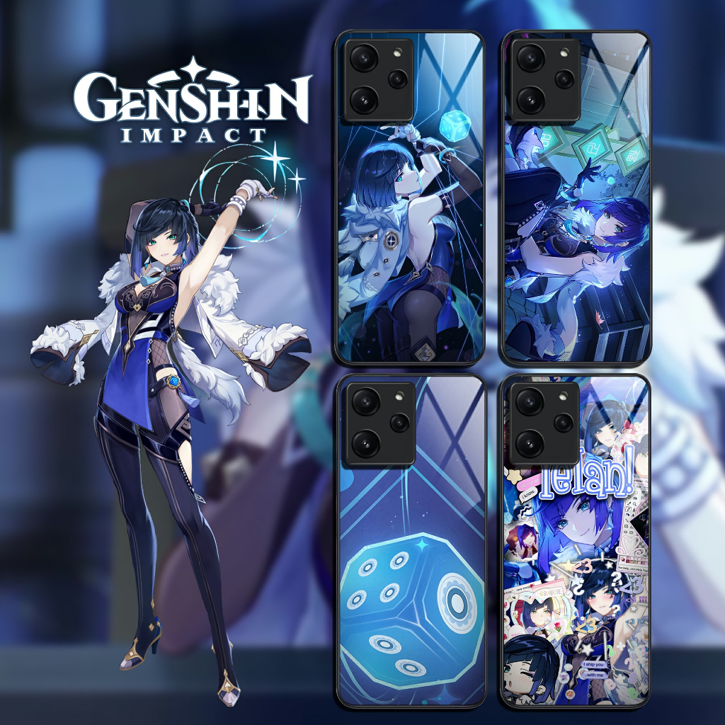 G239 Softcase Kaca Case Kilau Genshin Impact Yelan Semua Tipe HP - INF*NIX IPH*NE OPP* RE*LME S*MSUN