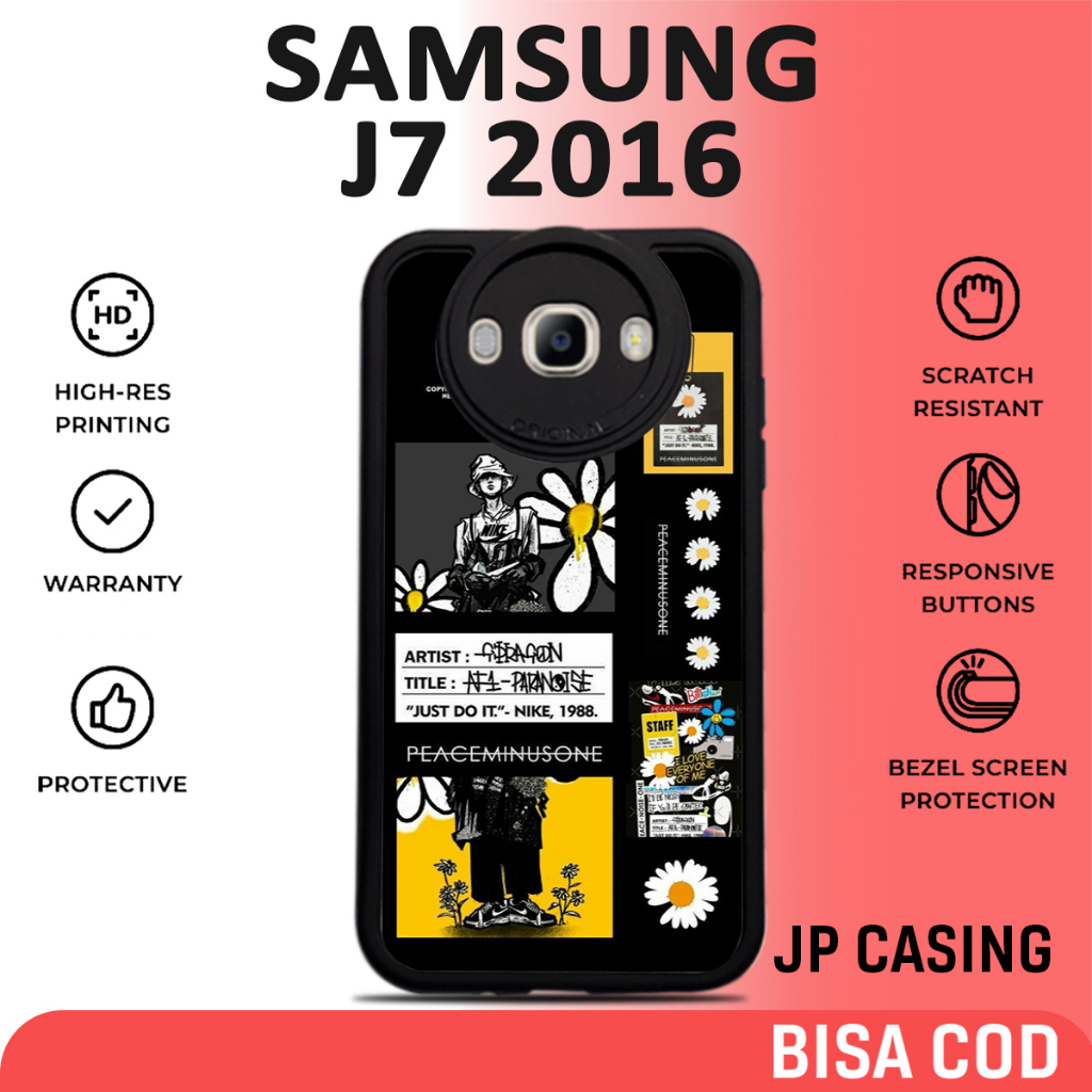 Casing Samsung J7 2016 [ AESTHE STIKER 5 ] Hardcase Softcase Glossy Case Hp Samsung J7 2016