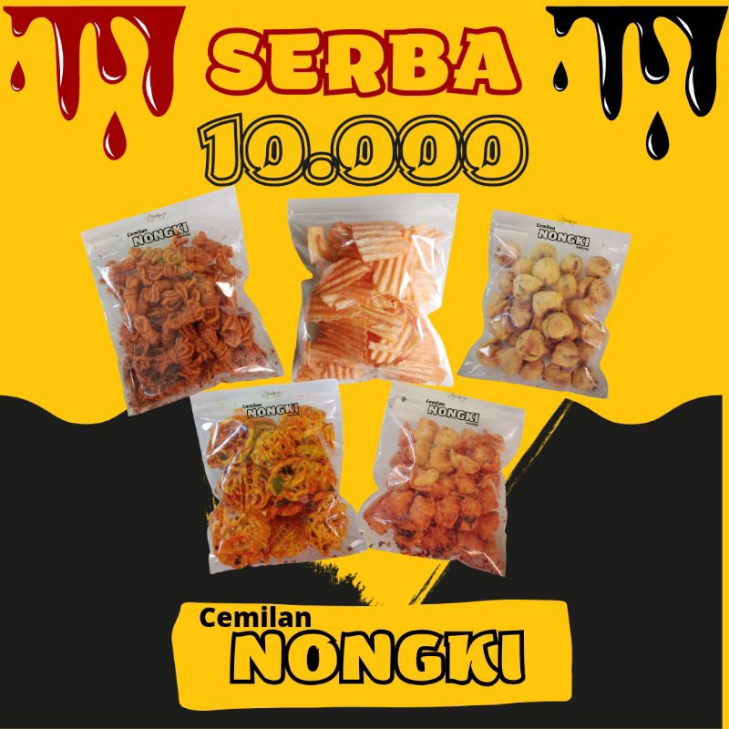 Cemilan serba Sepuluh ribu Rp 10.000