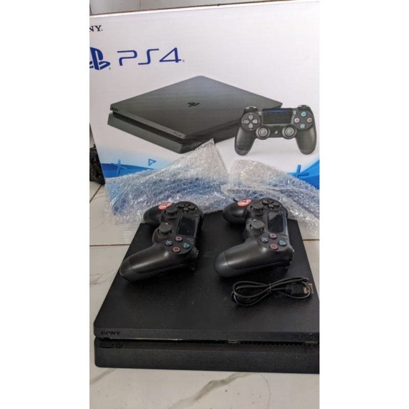 Ps4 Slim 500 GB 2 Stik + Akun + Game