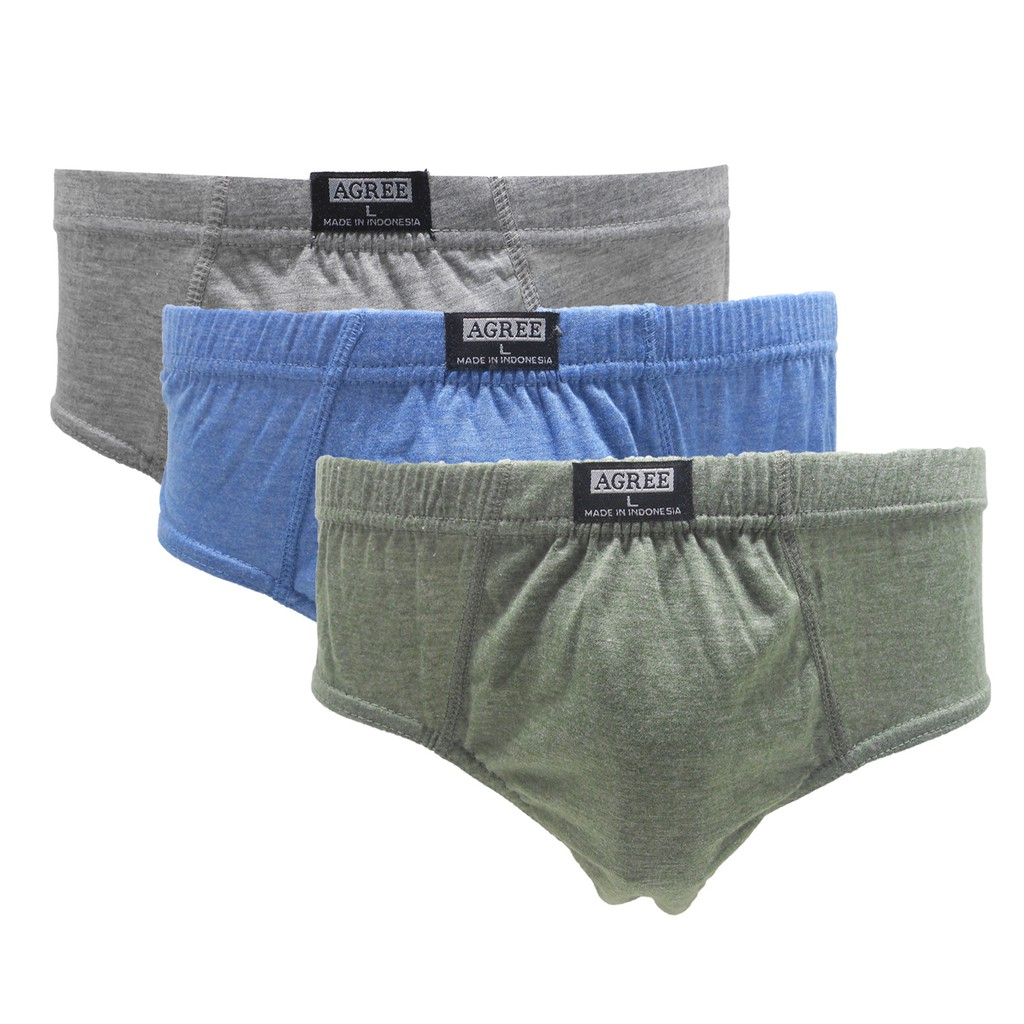 3PCS CD AGREE DEWASA 8889 CELANA DALAM PRIA AGREE MAXI