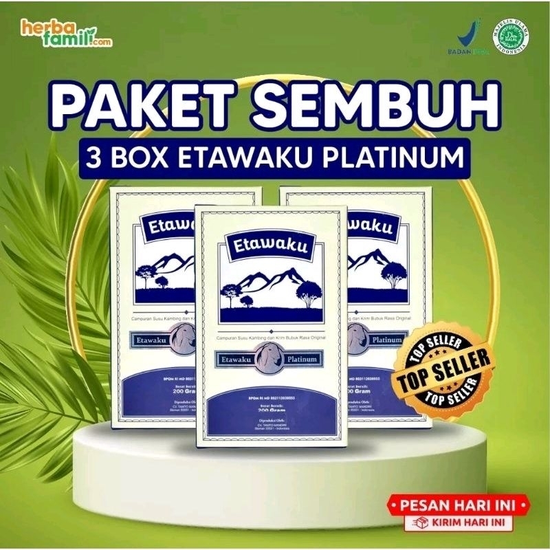 

PAKET HEMAT!!!Etawaku Susu Paket 3 Box - Susu Kambing Murni & Krimer Bubuk