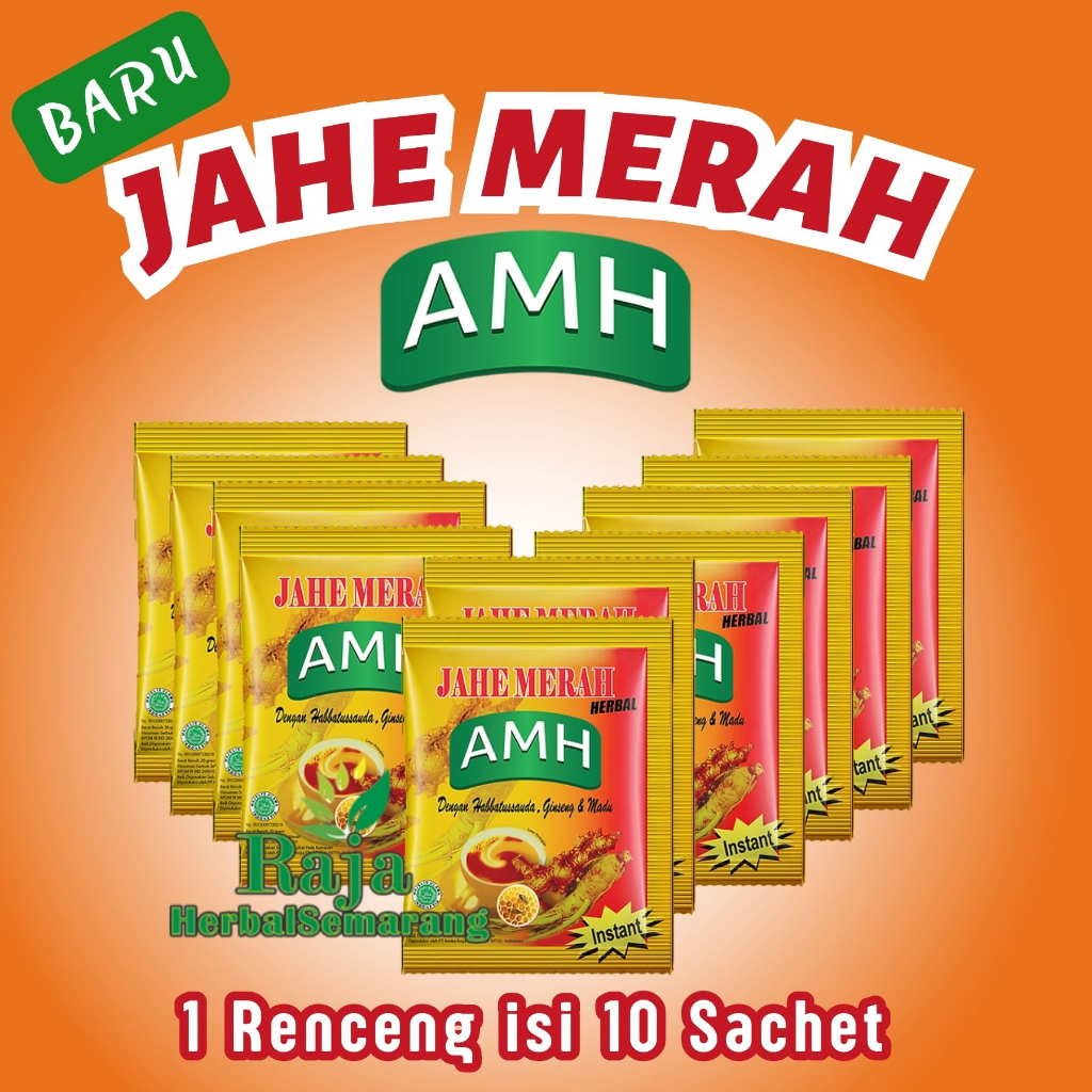 

Jahe AMH Amanah instan Renceng Isi 10 Sachet Asli Original Serbuk Tinggal Seduh Plus Habbatusauda Ginseng Dan Madu Untuk Stamina Daya Tahan Tubuh Obati Masuk Angin Perut Kembung Dan Mual