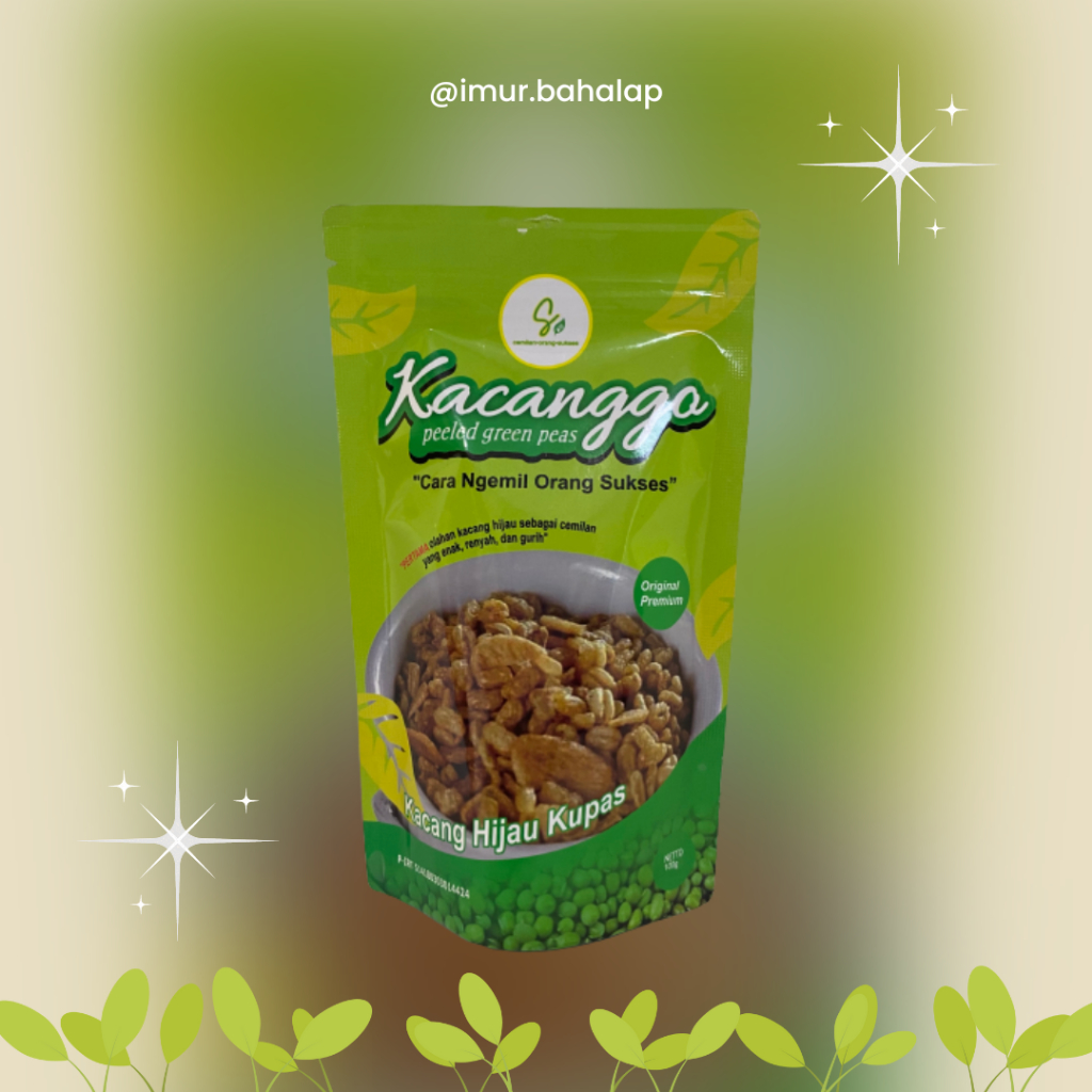 

Cemilan Kacang Hijau Kupas "Kacanggo" Produk Lokal Halal