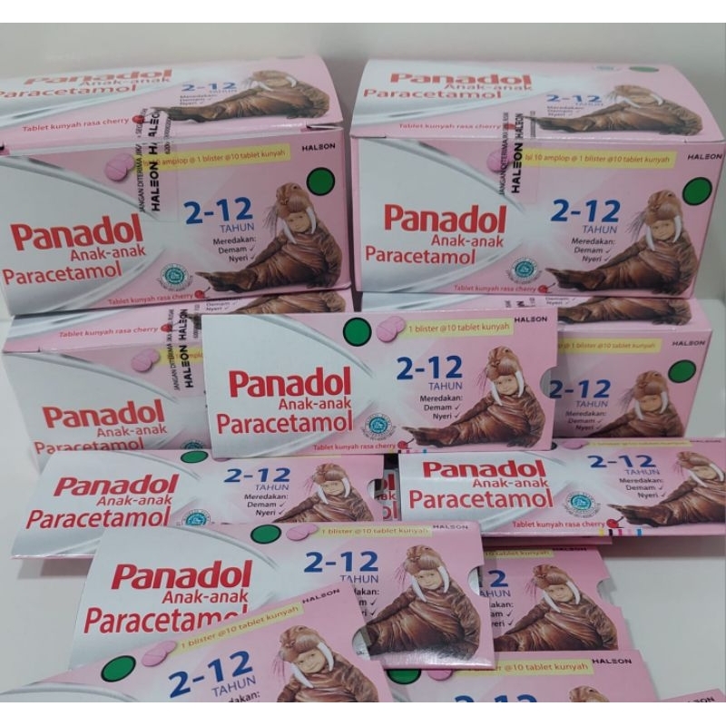 panadol chewable tablet kunyah demam anak