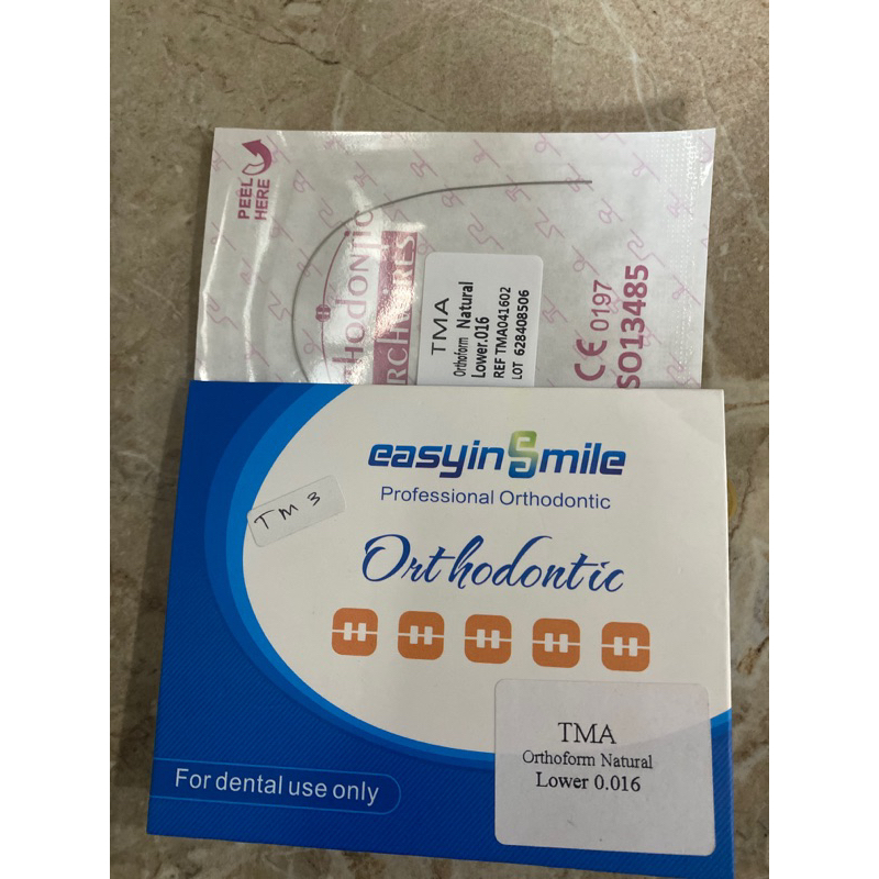 TMA Wire Dental Ortodonti / TMA wire ortodonti Titanium Molibdenum Alloy Orthodonti