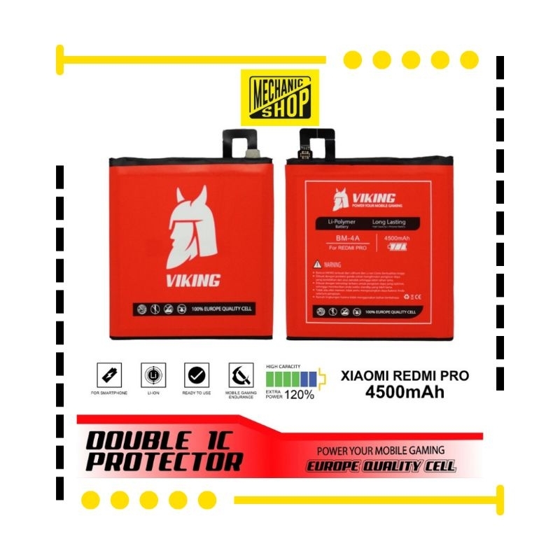 BATERAI VIKING XIAOMI REDMI PRO (BM4A) DOUBLE POWER