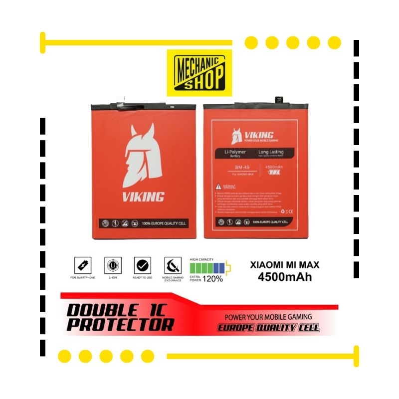 BATERAI VIKING XIAOMI MI MAX (BM49) DOUBLE POWER