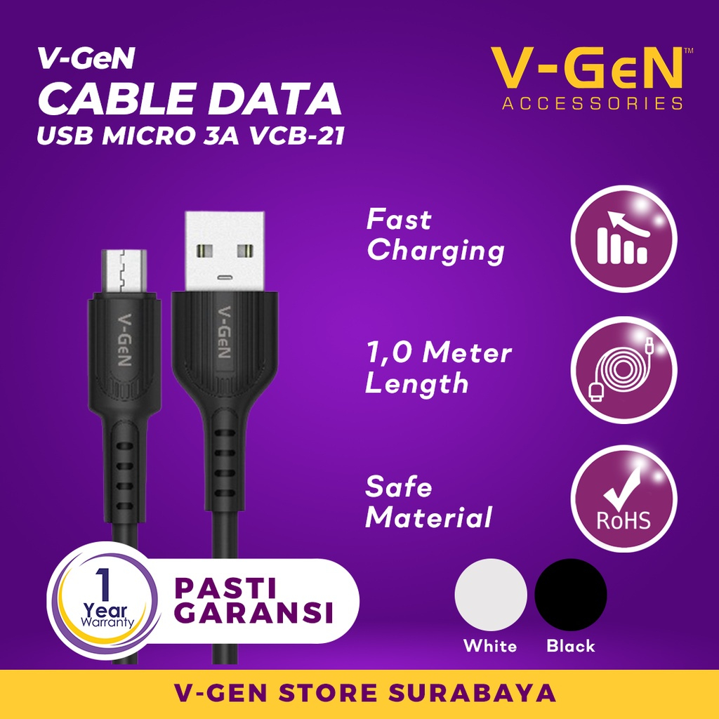 Kabel Data V-GeN 3A Fast Charging VCB