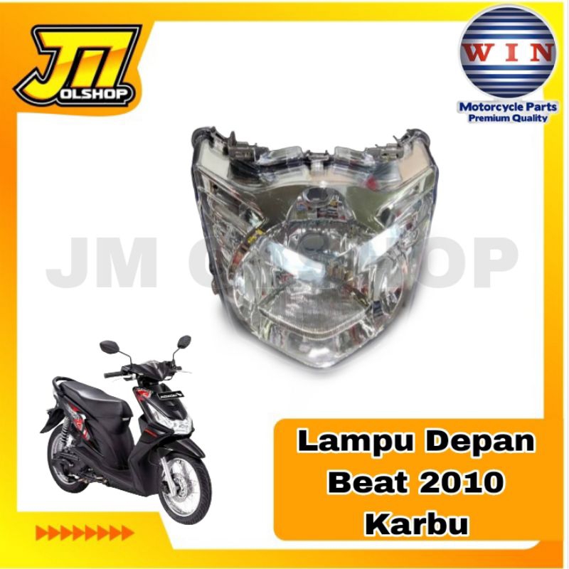 LAMPU DEPAN 1 SET PLUS REFLEKTOR UNIT HONDA BEAT 2010