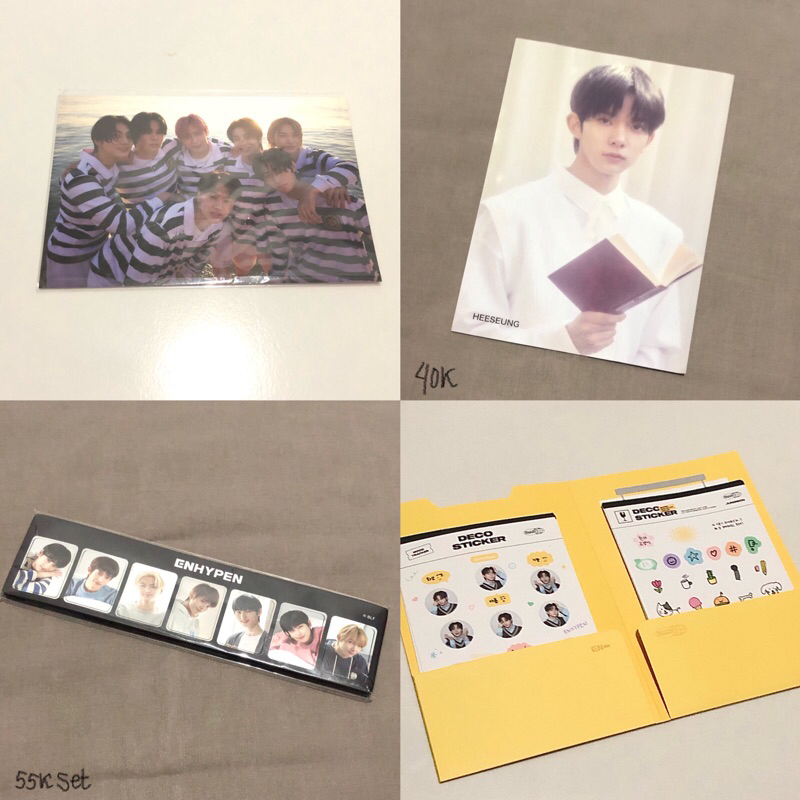 MEMBERSHIP MAGNET ENHYPEN & FLYER HEESEUNG ALBUM JEPANG STIKER SET GGU GGU 2022 MINI POSTER PHOTO GR