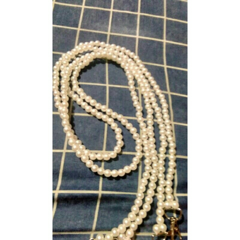 Tali tas mutiara / manik / mote