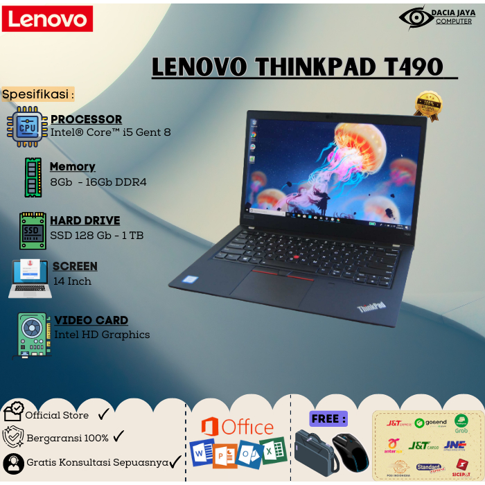 Laptop Lenovo Thinkpad Core i5/ i7 RAM 16Gb SSD 512Gb MURAH BERGARANSI