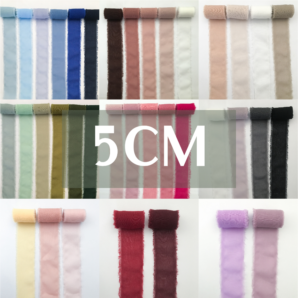 

(5cm) Pita Sifon Hampers / Chiffon Ribbon