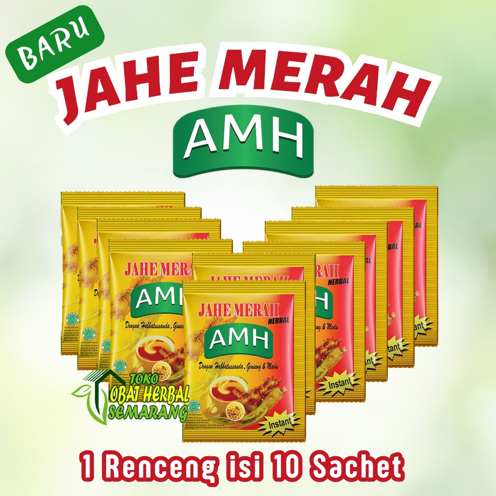 

AMH Jahe Amanah Instan Renceng Isi 10 Sachet Asli Original Serbuk Tinggal Seduh Plus Habbatusauda Ginseng Dan Madu Untuk Stamina Daya Tahan Tubuh Obati Masuk Angin Perut Kembung Dan Mual