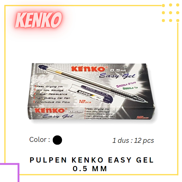 

Pulpen / PEN GEL KENKO EASY GEL