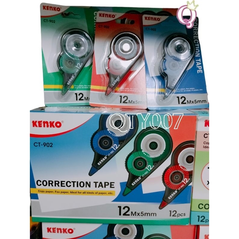 

Correction Tape CT-902 / Tipex kertas roll / Pita koreksi 12 meter