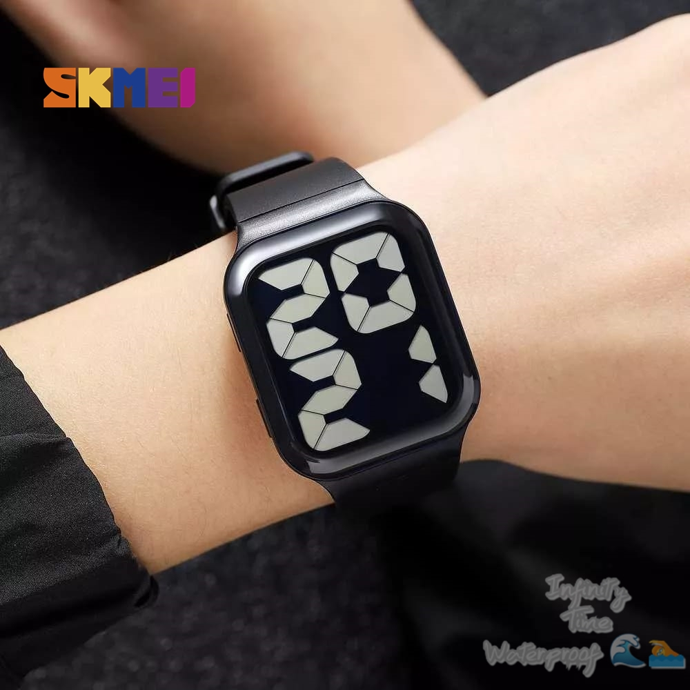 Jam Tangan Skmei 1995 Digital Strap Rubber Kualitas Original Waterproof