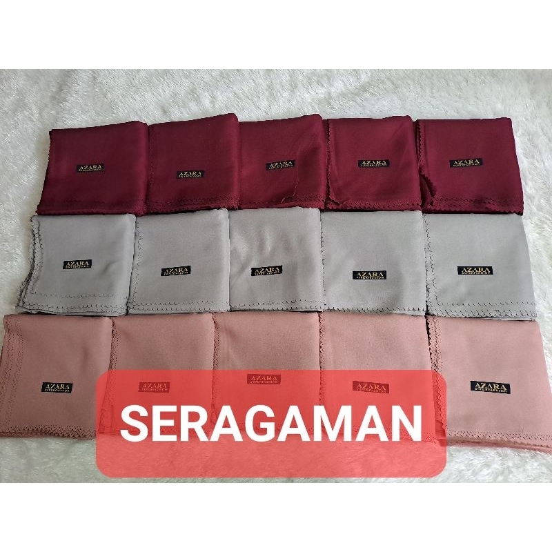 [ ECER DAN BISA SERAGAMAN ] HIJAB SEGI EMPAT AZARA POLOS I HIJAB TERMURAH I HIJAB KEKINIAN I HIJAB T