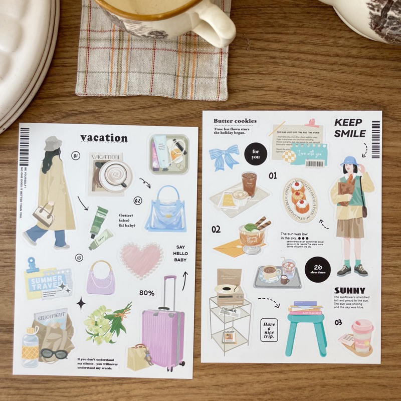 

STICKER DECO AESTHETIC GIRLS CHARACTER JOURNALING