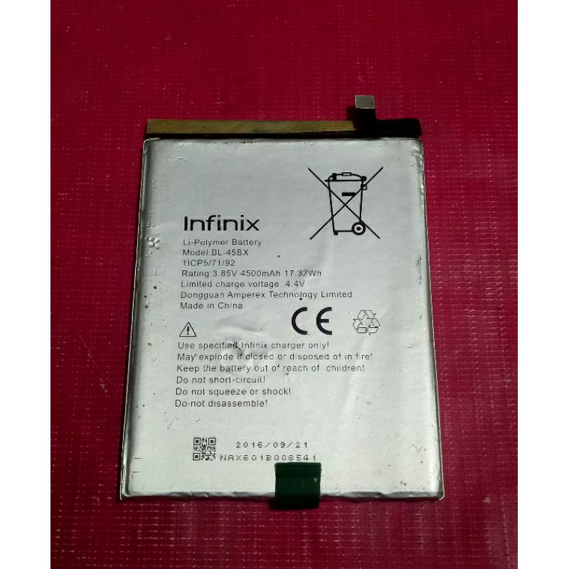 Baterai Bekas Bukan Ori Infinix Note 3/Note 3 Pro/ BL-45BX