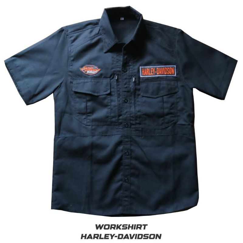 Workshirt Harley Davidson - Kemeja Harley Davidson - Workshirt Motor